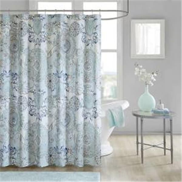 Madison Park Madison Park MP70-5822 72 x 72 in. Cotton Printed Shower Curtain; Blue MP70-5822 - main